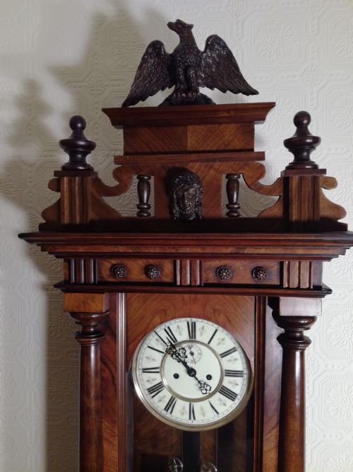 fig 2. Gustav Becker Double-weight Vienna Wall Clock