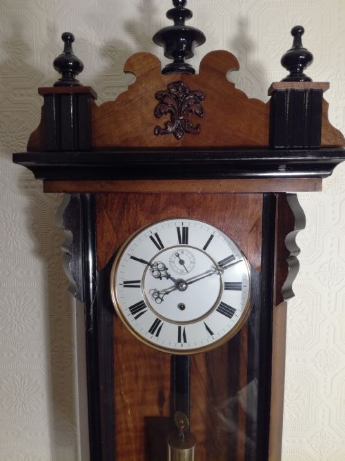 fig 1. Gustav Becker Single-Weight Vienna Wall Clock
