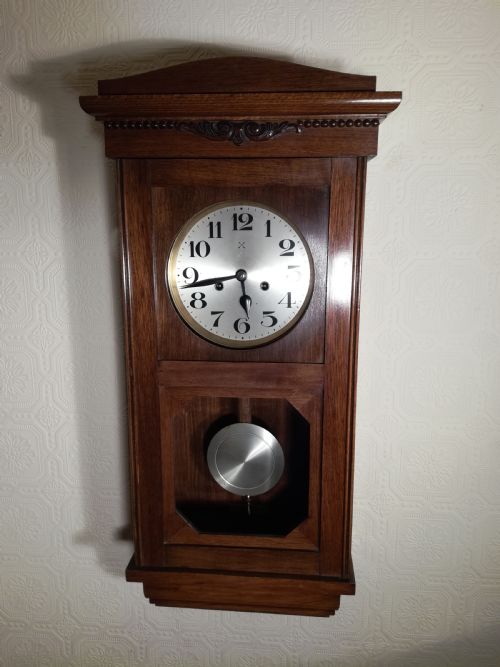 Arts & Crafts Striking Wall Clock. Hac.