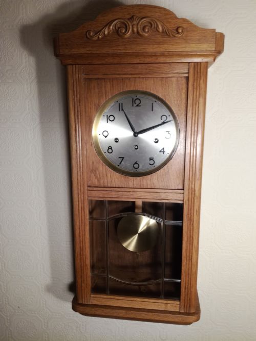 Arts & Crafts Period Westminster Chime Wall Clock
