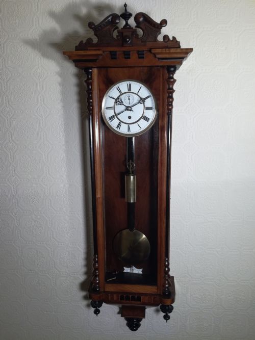 Slimline Vienna Timepiece Wall Clock