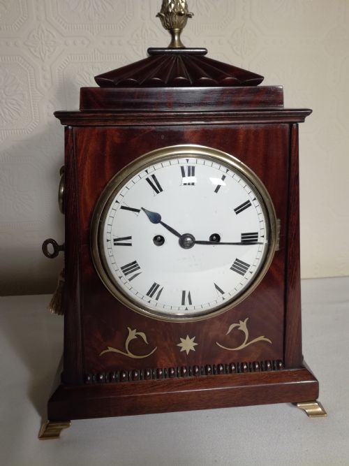Regency Twin Fusee Bracket Clock of Small Proportions.