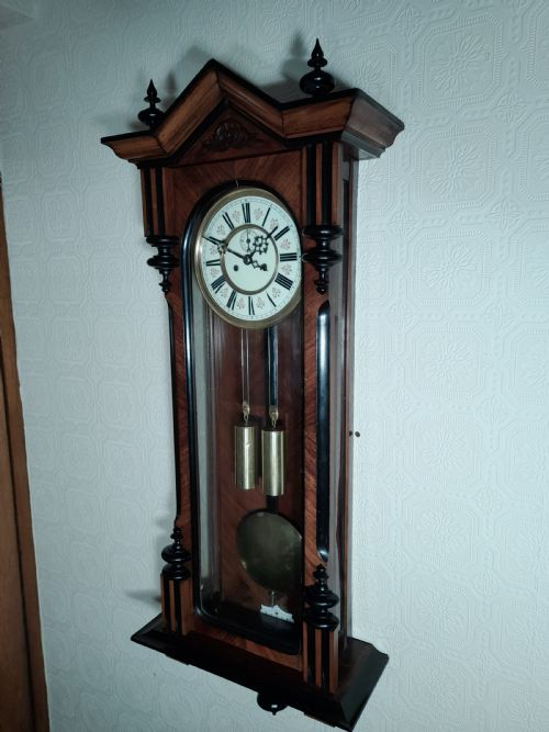 fig 1. Double-weight Vienna Wall Clock