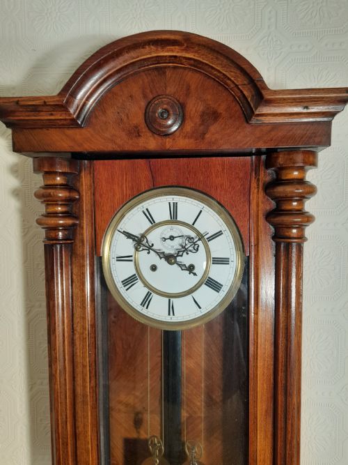 fig 1. Double-Weight Vienna Wall Clock