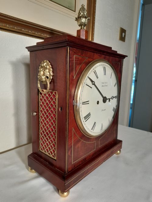 fig 1. Superb Twin Fusee , Geo 3rd, Bracket Clock. Thos Pitt of Frome.