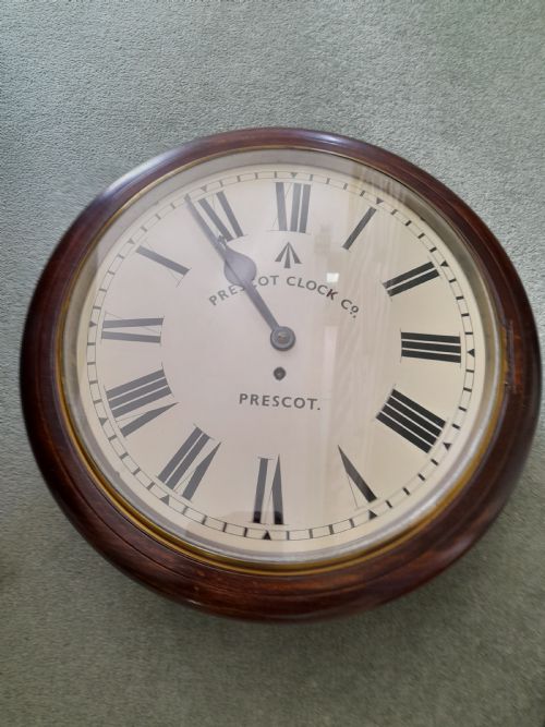 14" Dial, Fusee, Wall Clock.