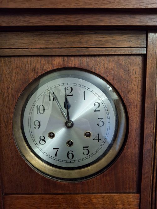 fig 1. Arts & Crafts, Gustav Becker, Westminster-Chime, Wall Clock.