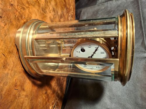 fig 1. Oval 4-Glass-sided  mantle/table clock