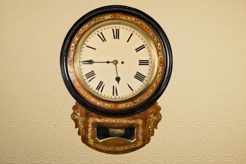 OUTSTANDING TWINFUSEE BELL STRIKING DROPDIAL WALL CLOCK - ADDITIONAL PHOTO 1