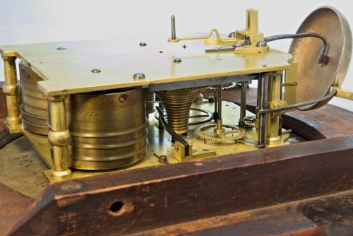 VERY RARE TWINFUSEE BELL STRIKING WALL CLOCK - ADDITIONAL PHOTO 3