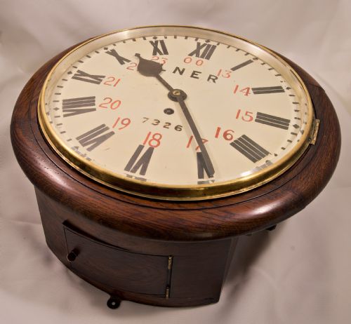 fig 2. L.N.E.R. Railway Clock. ADWICK JUNCTION.