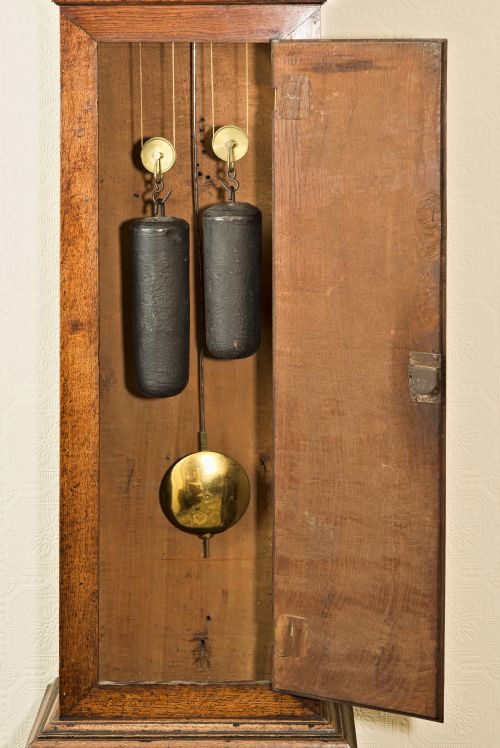 fig 1. Cottage Style Grandfather Clock by FISHER of DULVERTON.