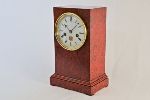FAUX TORTOISESHELL MANTELBRACKET CLOCK - ADDITIONAL PHOTO 2