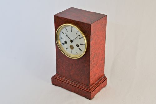 FAUX TORTOISESHELL MANTELBRACKET CLOCK - ADDITIONAL PHOTO 3