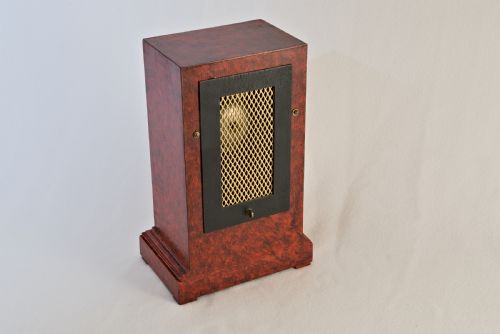 FAUX TORTOISESHELL MANTELBRACKET CLOCK - ADDITIONAL PHOTO 4