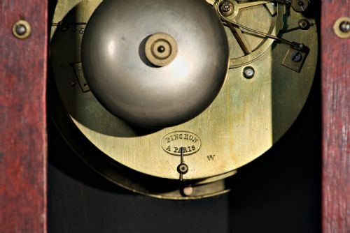 FAUX TORTOISESHELL MANTELBRACKET CLOCK - ADDITIONAL PHOTO 7