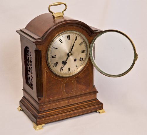 QUALITY EDWARDIAN MANTEL CLOCK - ADDITIONAL PHOTO 1