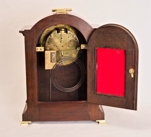 QUALITY EDWARDIAN MANTEL CLOCK - ADDITIONAL PHOTO 6
