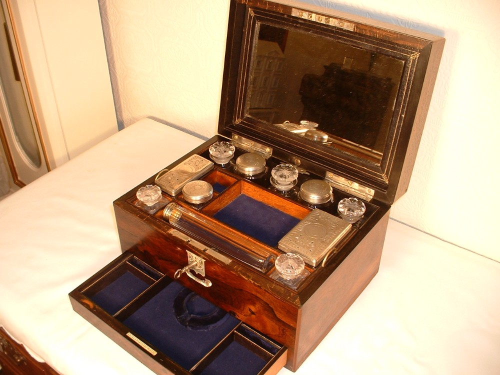 Rosewood Vanity Box by PARKINS & OTTO, LONDON