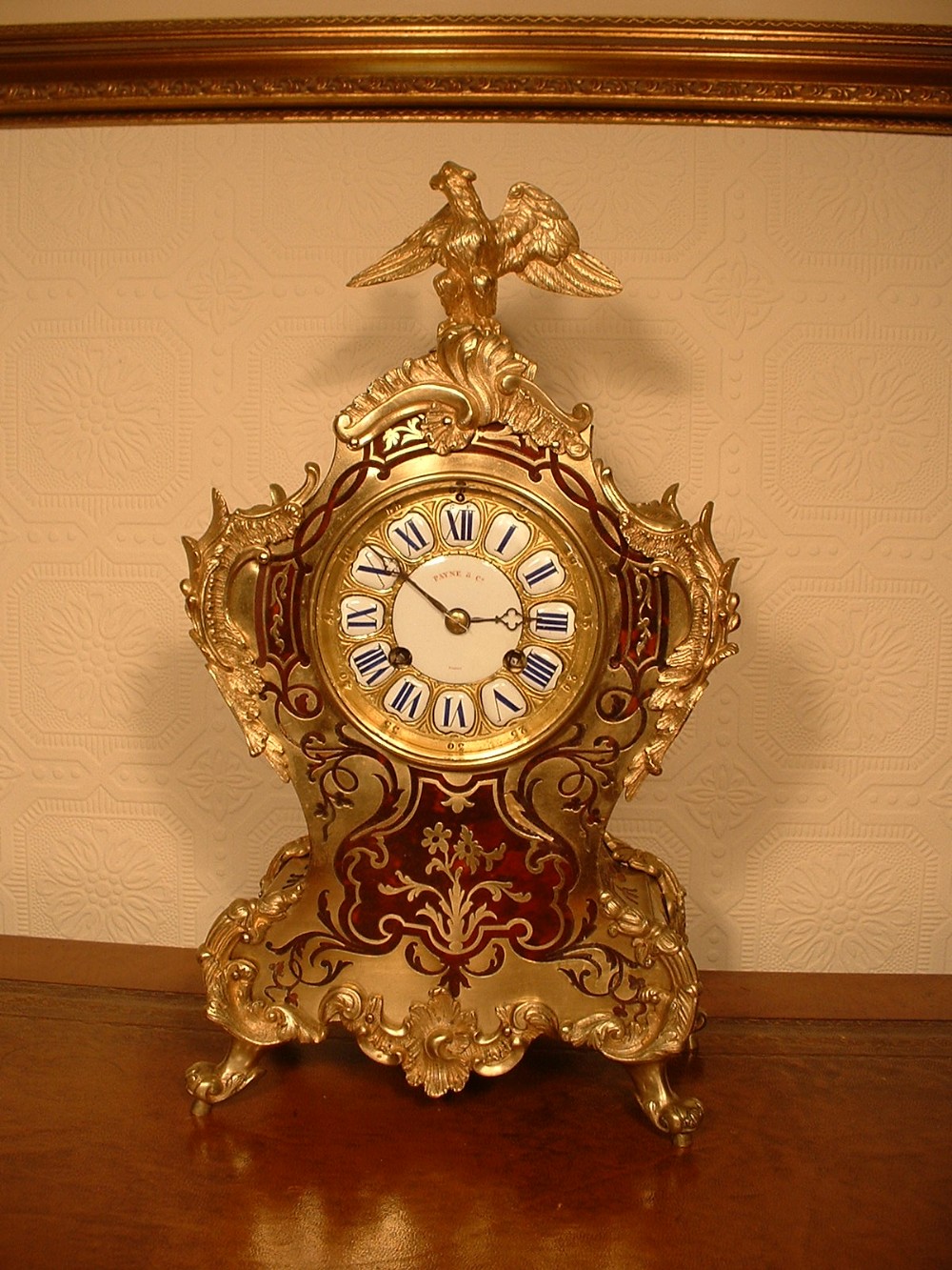 French Boulle Mantel Clock