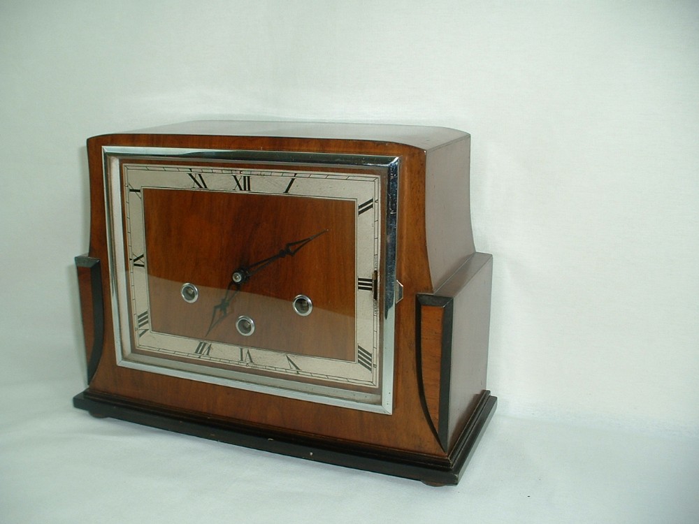 Art-Deco Period Westminster Chime Mantel Clock