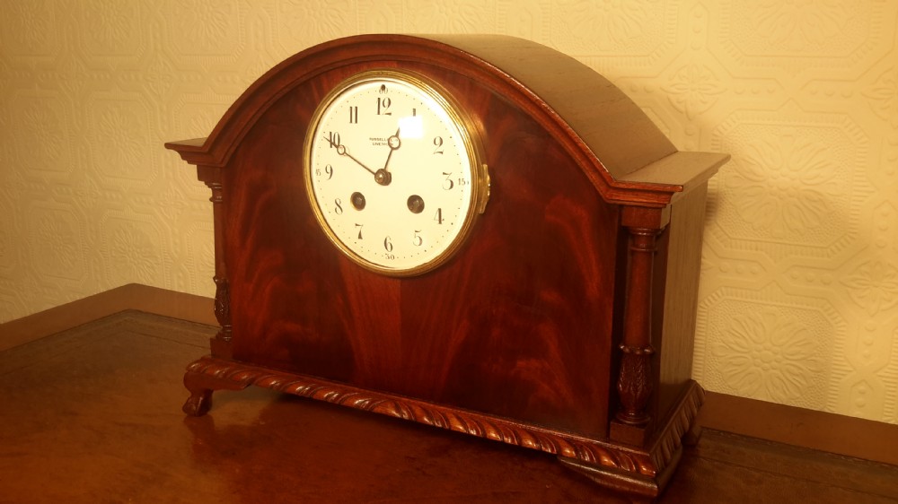 Mahogany Striking Mantel Clock