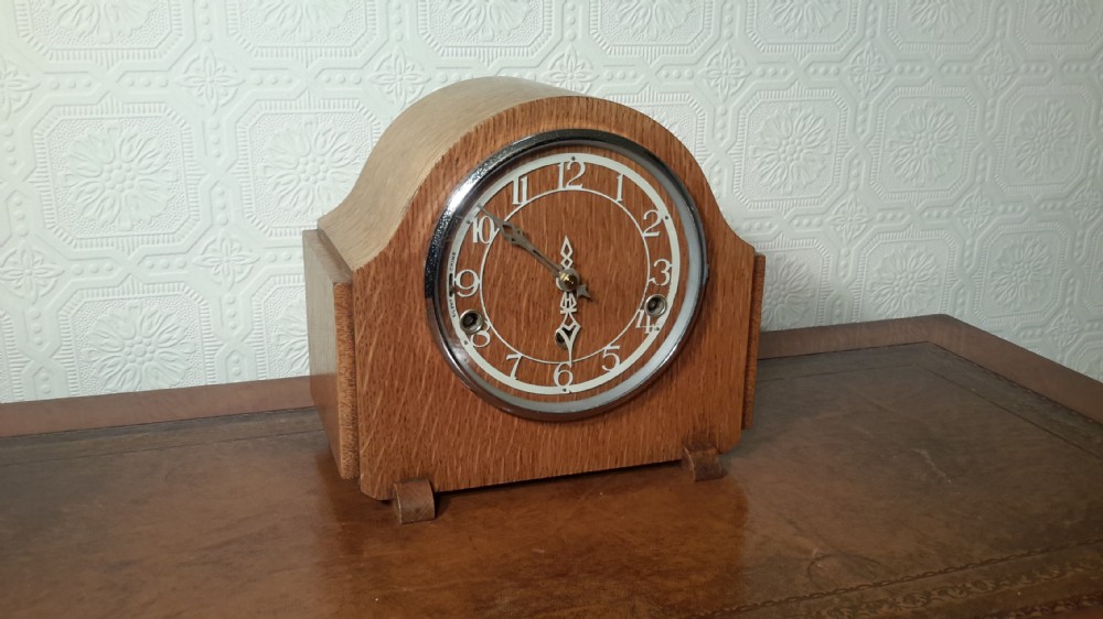 Art-Deco Period, Westminster-Chime Mantel Clock.