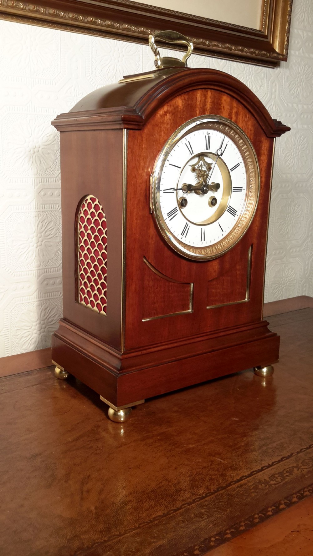 Pad Top, Regency Style Bracket Clock.