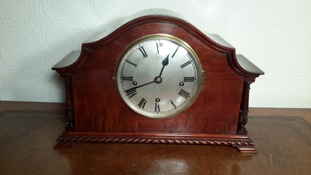 Westminster Chime, Mahogany Mantel Clock