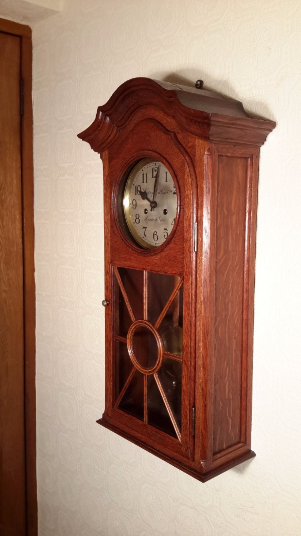 Arts & Crafts Wall Clock. WARING & GILLOWS.