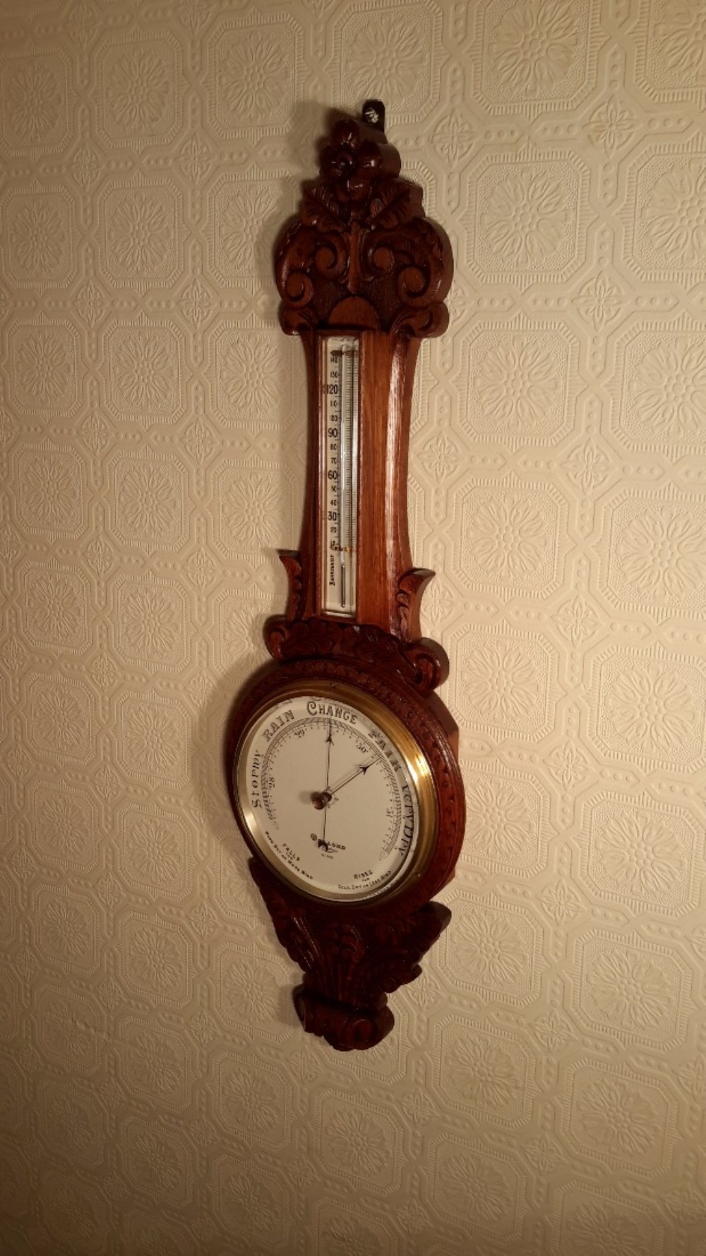 Edwardian Aneroid Baromoter. DOLLOND of LONDON