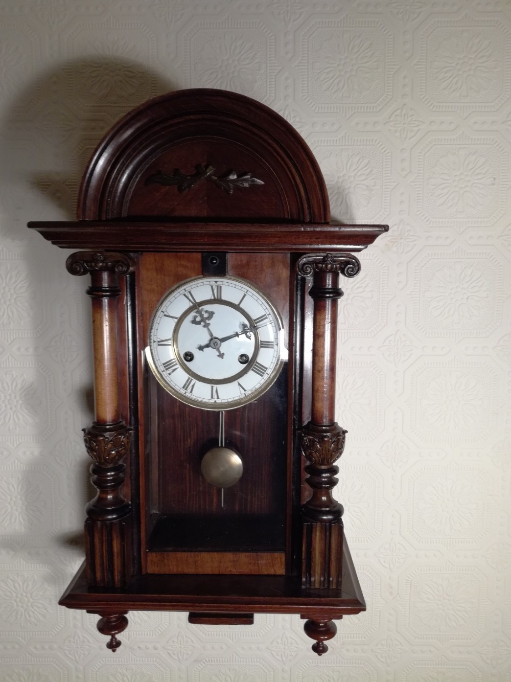 A Petite Little Vienna Style Wall Clock