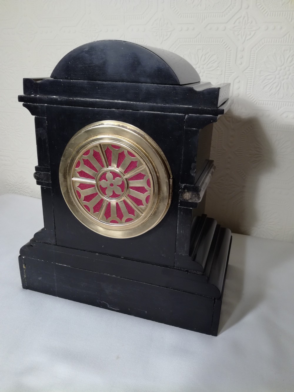 Black Slate Mantel Clock View III
