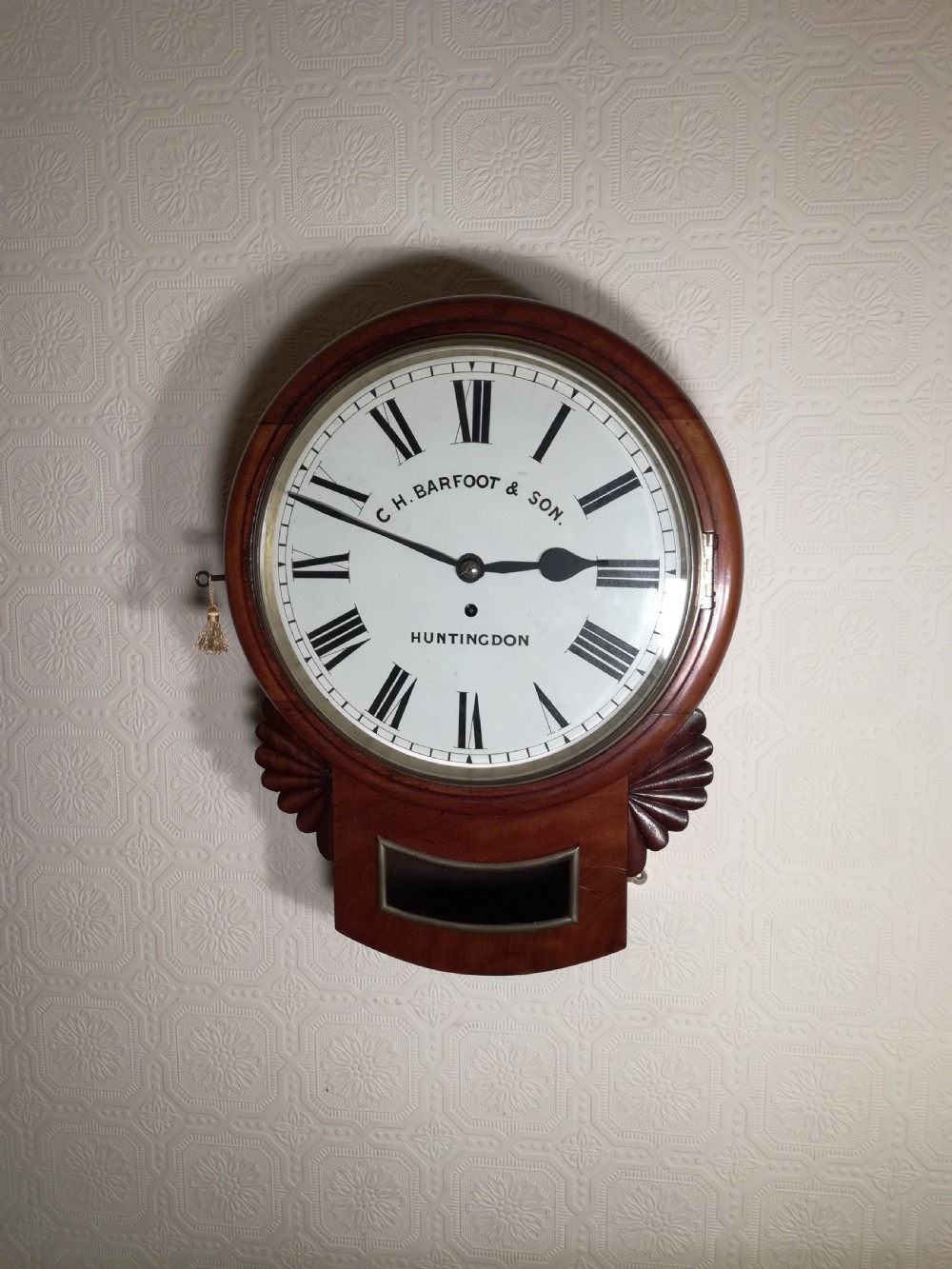 High Quality Dropdial Fusee Wall Clock View V