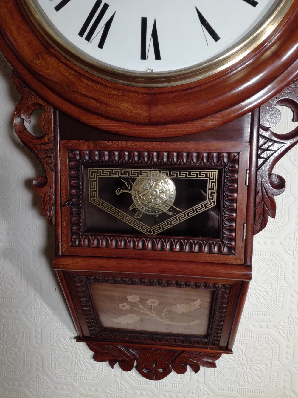 American Drop Dial Wall Clock View IV