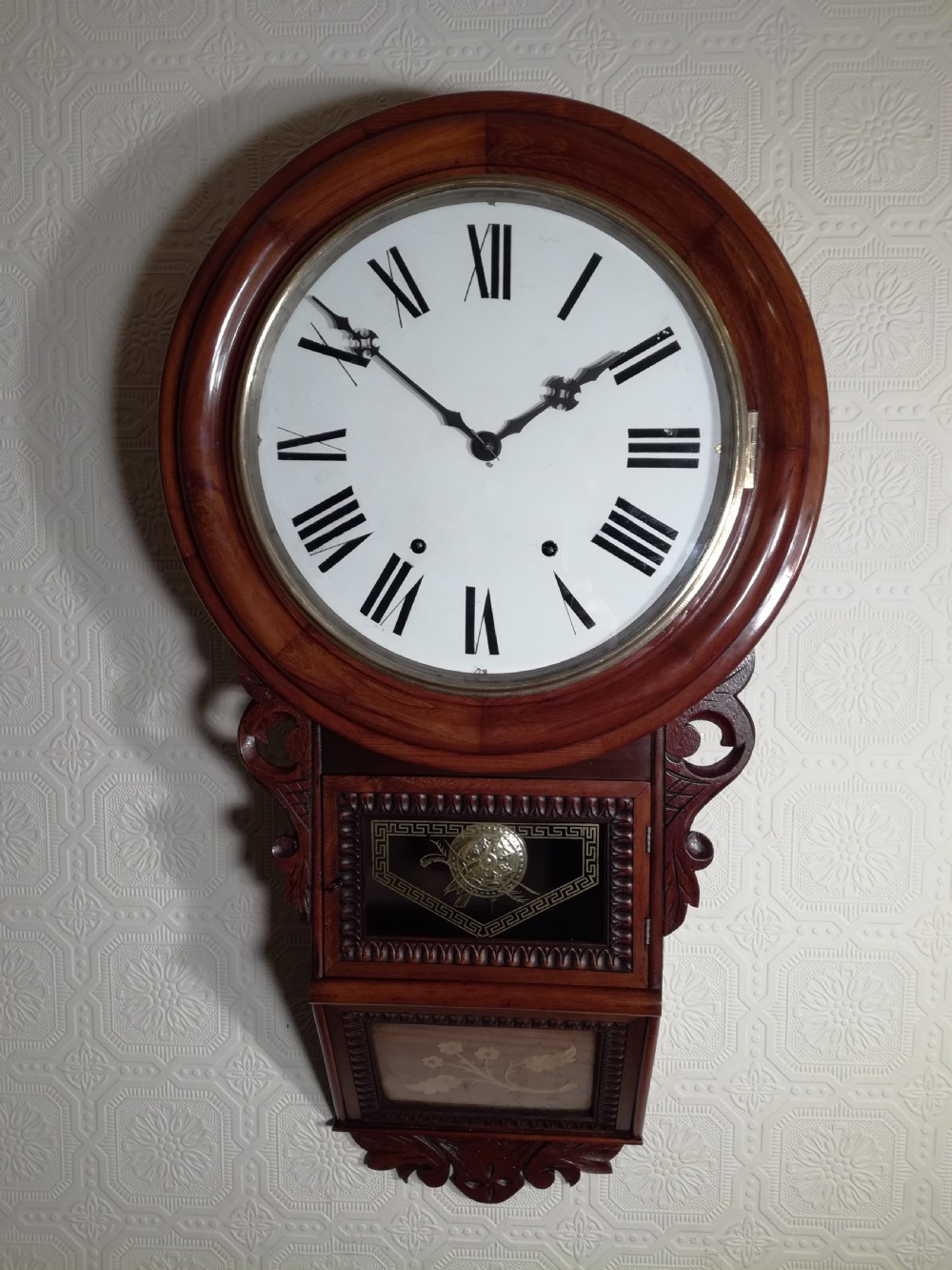 American Drop Dial Wall Clock View V