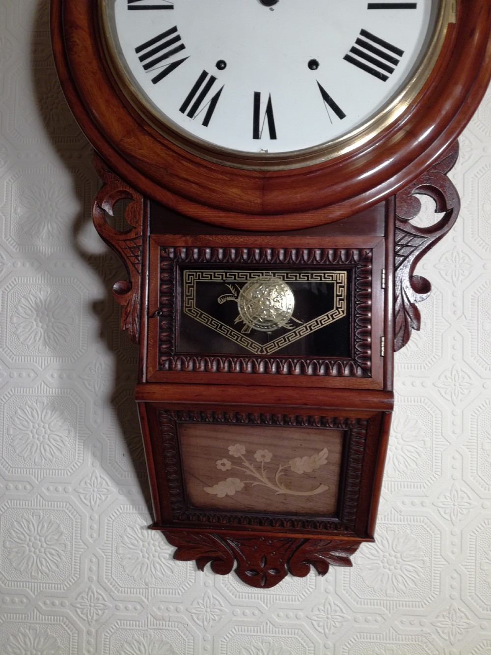American Drop Dial Wall Clock View VI