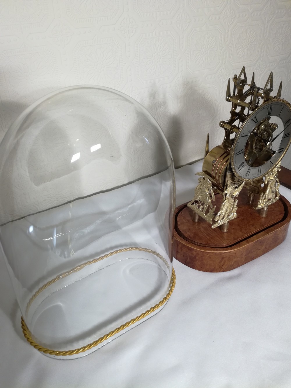 Outstanding Fusee Skeleton Clock. T. Gibbs. Stratford-on-Avon View IV