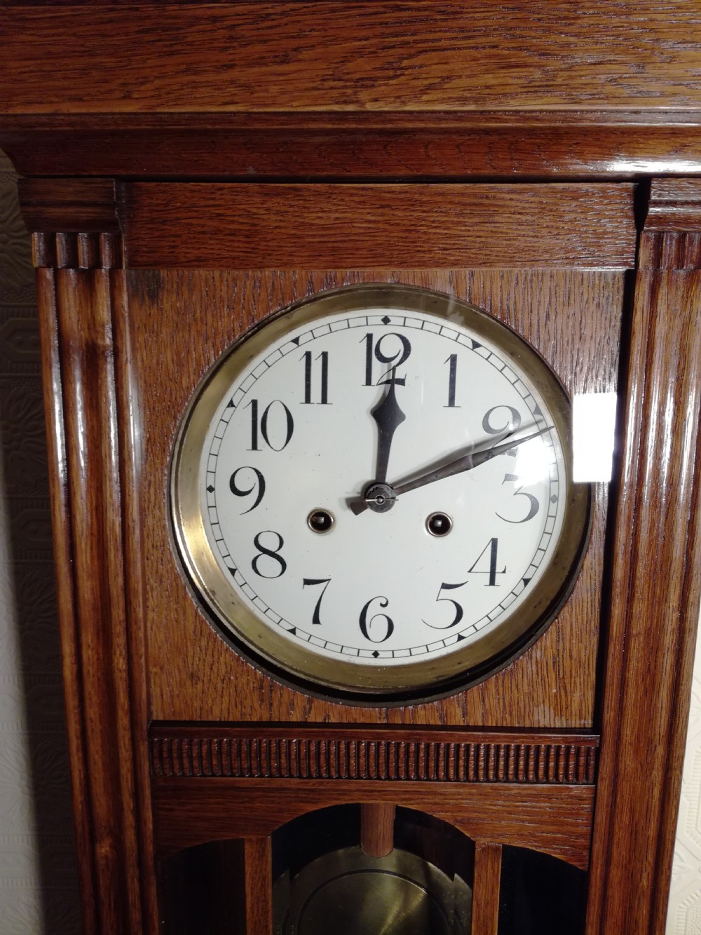 Arts & Crafts Striking Wall Clock. View III