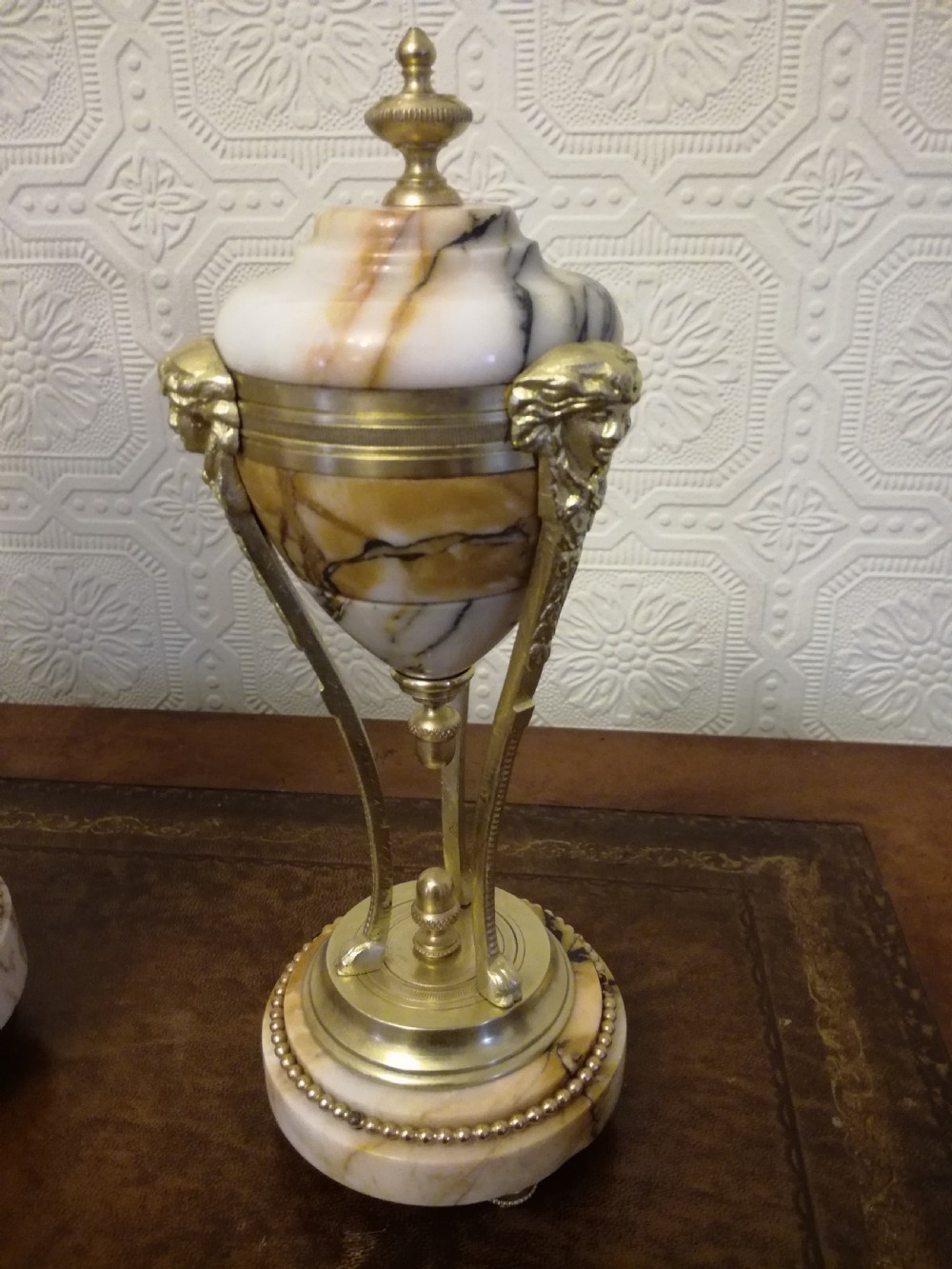 Sienna Marble Garniture Set View IV