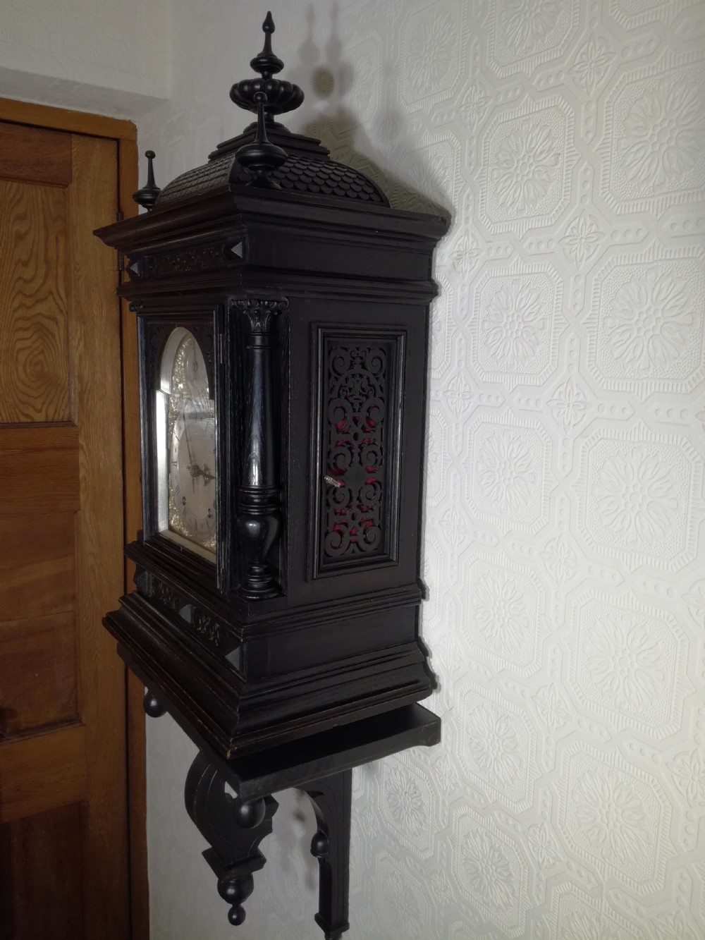 Huge Ebonised Quarter-Striking W&H Bracket Clock