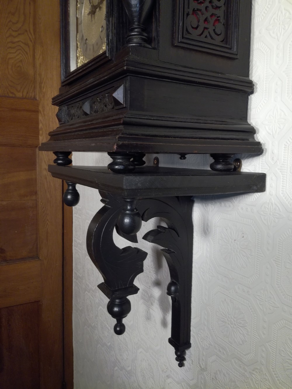 Huge Ebonised Quarter-Striking W&H Bracket Clock View V