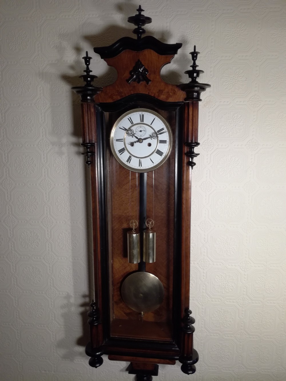 Gustav Becker Double-Weight Vienna Wall Clock