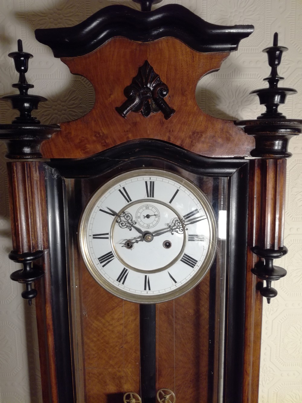 Gustav Becker Double-Weight Vienna Wall Clock View II