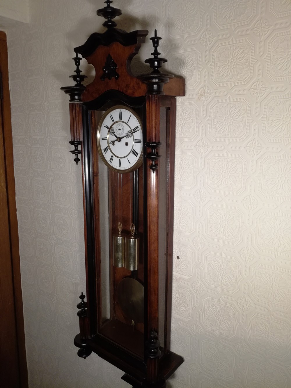 Gustav Becker Double-Weight Vienna Wall Clock View VI