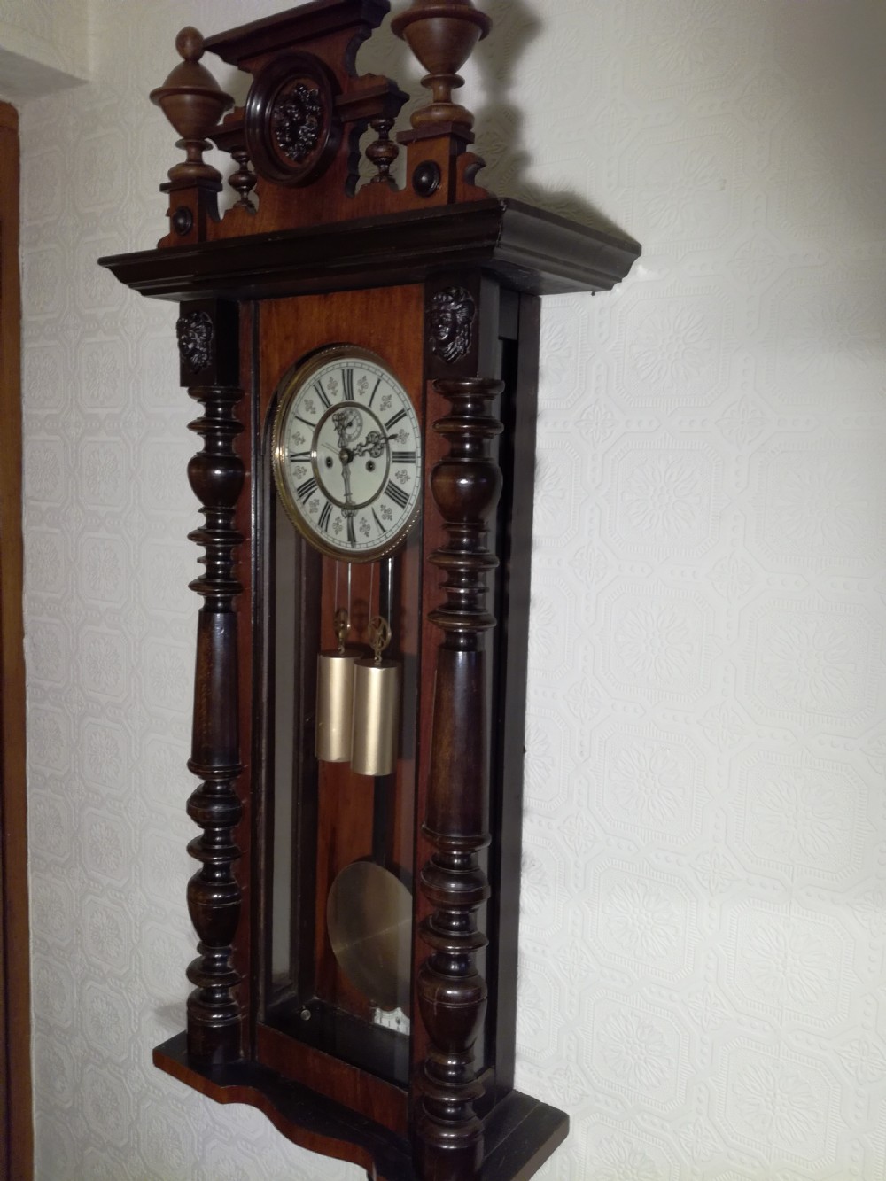 GUSTAV BECKER VIENNA WALL CLOCK View II
