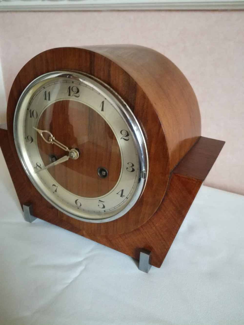 Art-Deco Style Striking Mantel Clock View II