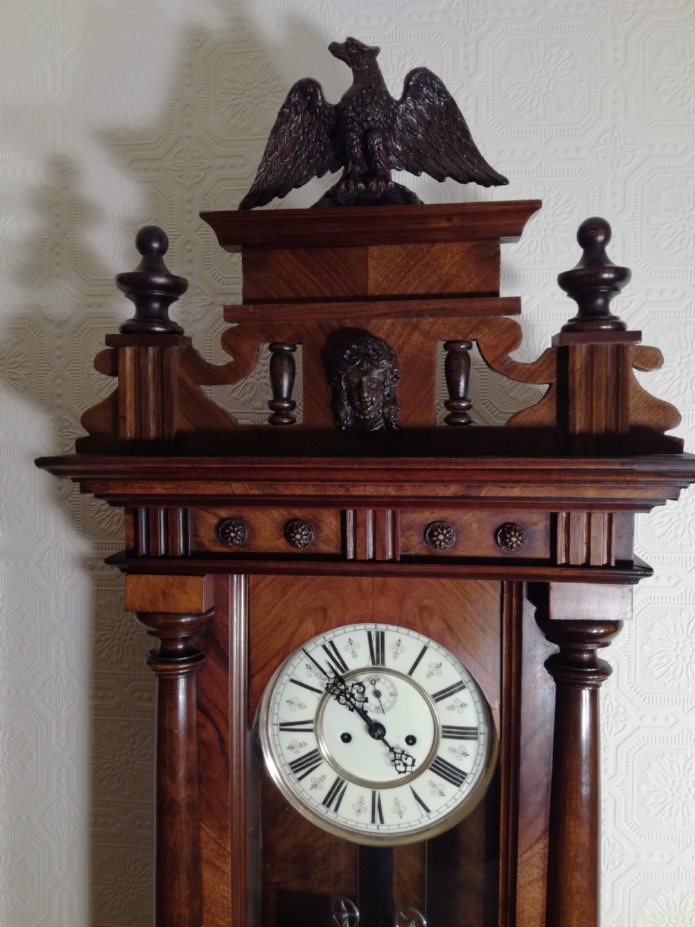 Gustav Becker Double-weight Vienna Wall Clock View III