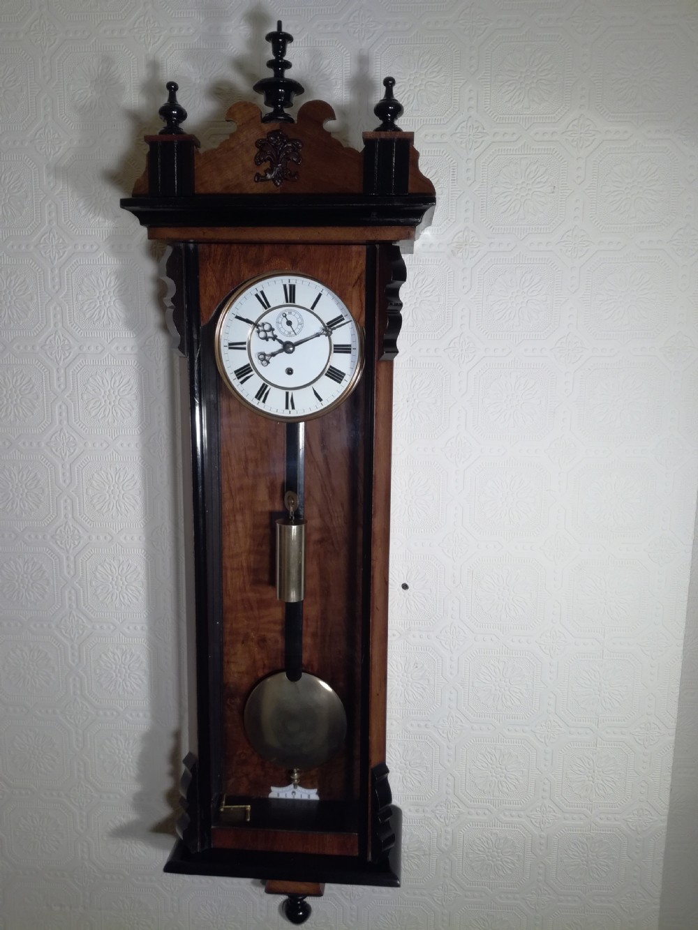 Gustav Becker Single-Weight Vienna Wall Clock