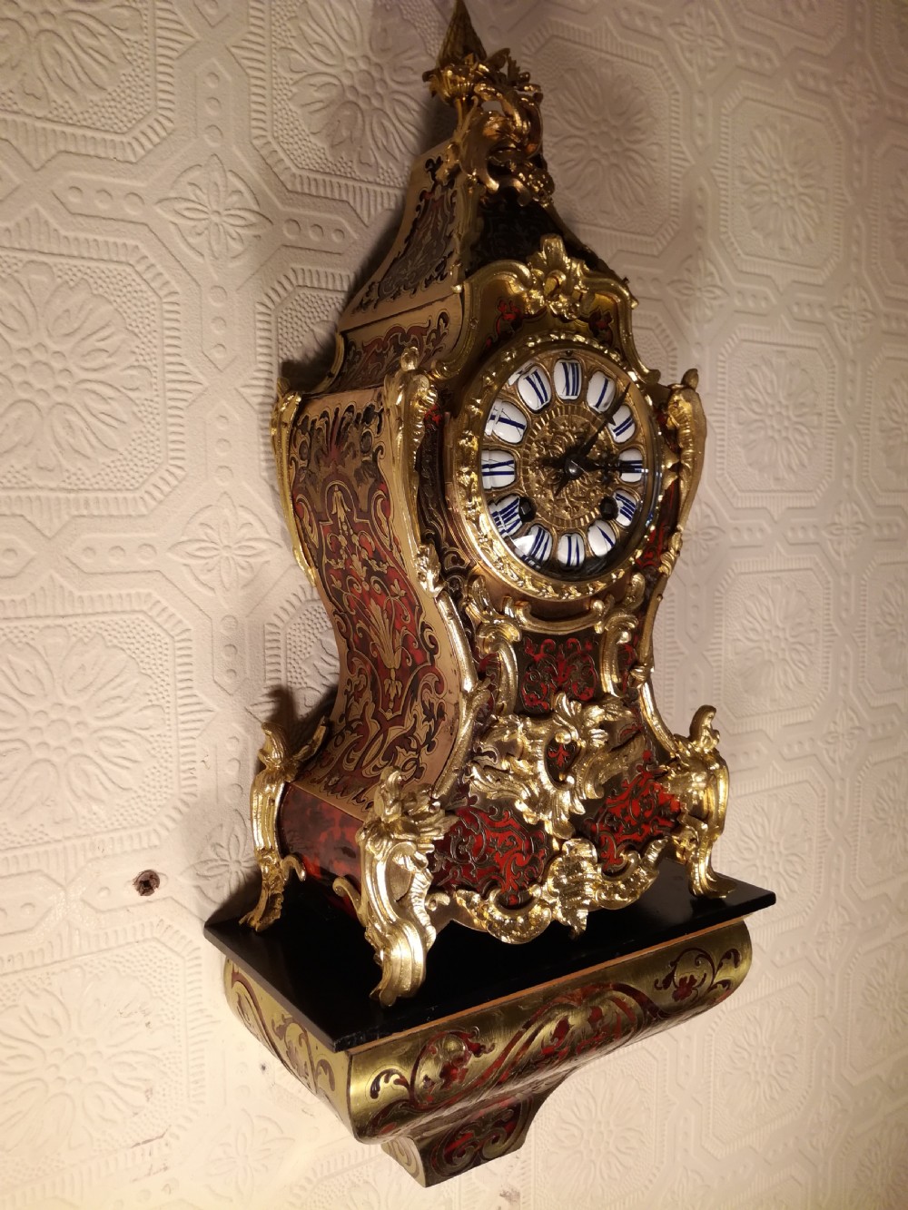 Louis XV Style Boulle Bracket Clock View III